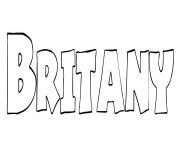 Coloriage Britany