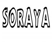 Coloriage Soraya