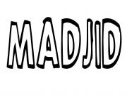 Coloriage Madjid