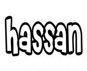 Coloriage Hassan