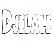 Coloriage Djilali