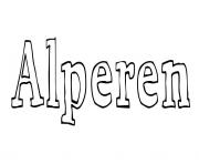 Coloriage Alperen