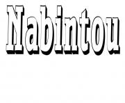 Coloriage Nabintou