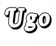 Coloriage Ugo