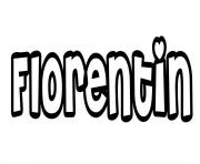 Coloriage Florentin