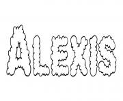 Coloriage Alexis