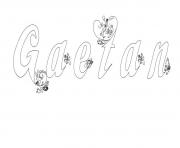 Coloriage Gaetan