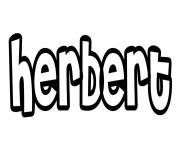 Coloriage Herbert