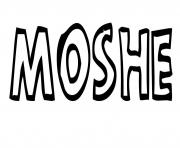 Coloriage Moshe