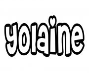 Coloriage Yolaine