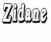 Coloriage Zidane