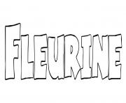 Coloriage Fleurine