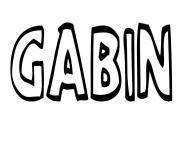 Coloriage Gabin