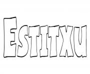 Coloriage Estitxu