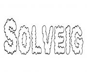 Coloriage Solveig