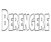 Coloriage Berengere