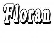 Coloriage Floran