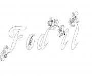 Coloriage Fodil