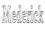 Coloriage Mederick