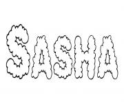 Coloriage Sasha