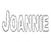 Coloriage Joannie