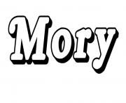 Coloriage Mory