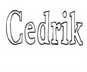 Coloriage Cedrik