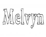 Coloriage Melvyn