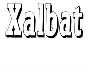 Coloriage Xalbat