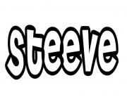 Coloriage Steeve