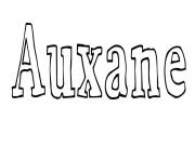 Coloriage Auxane