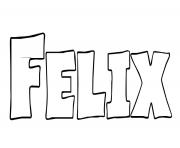 Coloriage Felix