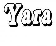 Coloriage Yara