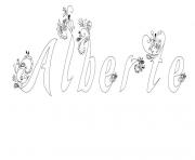 Coloriage Alberte