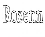 Coloriage Rozenn