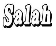 Coloriage Salah