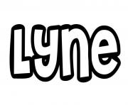 Coloriage Lyne