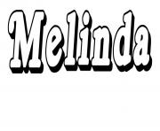 Coloriage Melinda