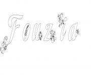 Coloriage Fouzia