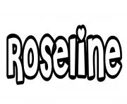 Coloriage Roseline