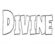 Coloriage Divine