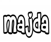 Coloriage Majda