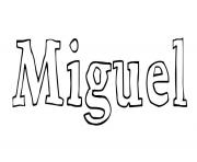 Coloriage Miguel