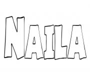 Coloriage Naila