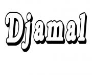 Coloriage Djamal