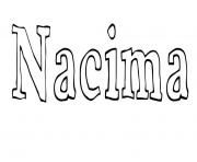 Coloriage Nacima