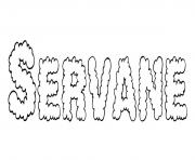 Coloriage Servane