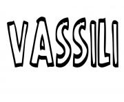 Coloriage Vassili