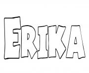 Coloriage Erika