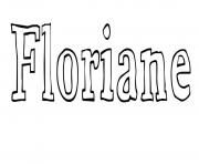 Coloriage Floriane